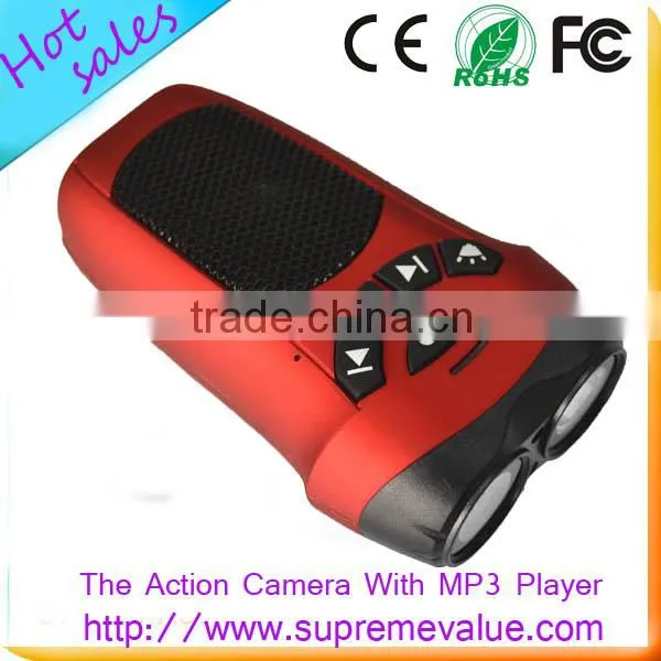 2014 Newest action camera AT 21 FULL HD 1080P With MP3 Player and flash light OEM Support Helmet Camera