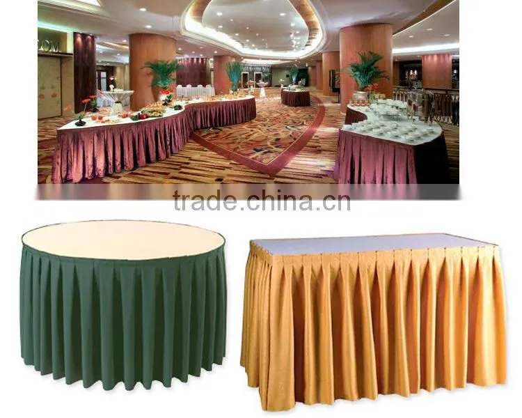 China manufacturing Double Layer Wedding and hotel Table Cloth