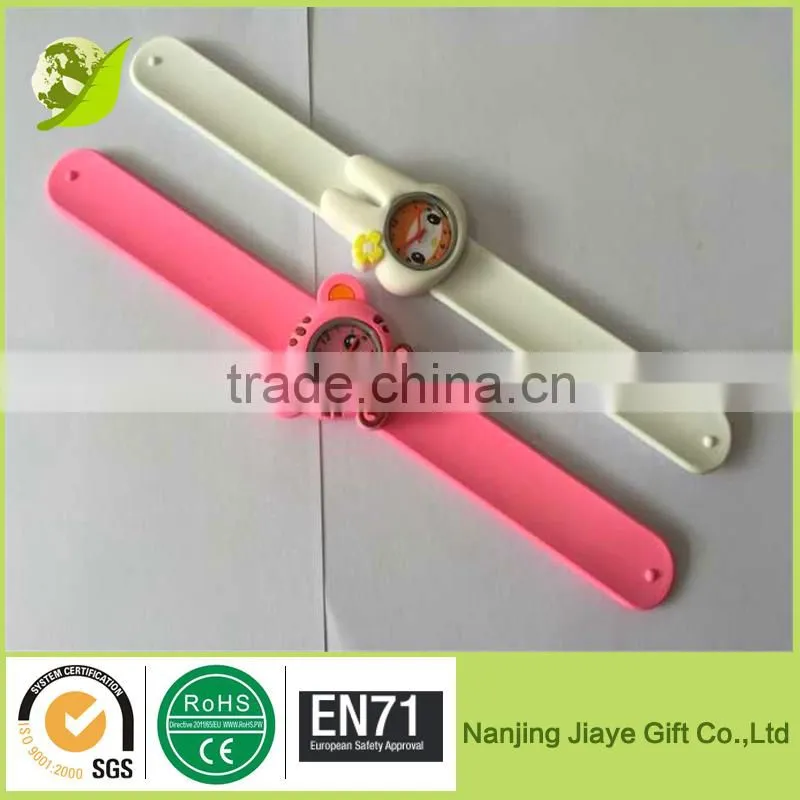 Fancy silicon rubber bracelet watch for child watch