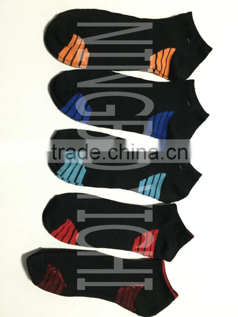 black men socks with multicolor decoration