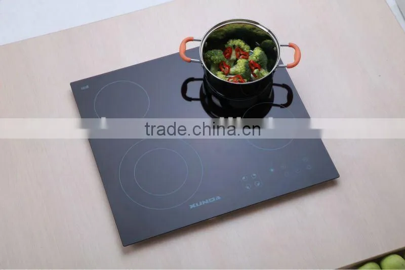 Electric ceramic hob with EGO heating element