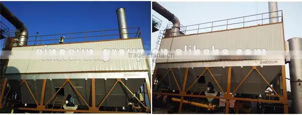 Asphalt plant bag house dust filter, effective dust collector system