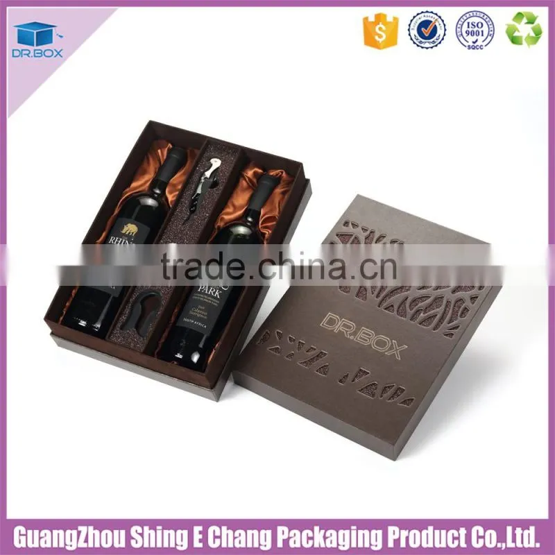 Customization top quality wood box for wine glasses