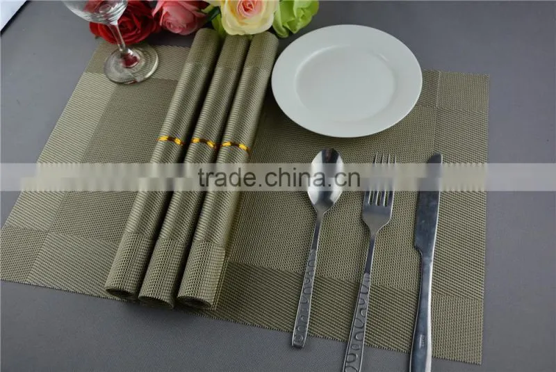 new arrival table decoration PVC mat frame series dark green dining table floor mat 45*30cm