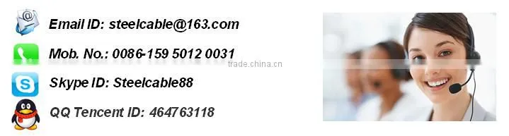 H.C. galvanized steel wire rope---Non Rotation Rope 18x7