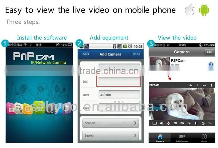 WiFi Camera with Two-way Intercom wifi baby camera monitor