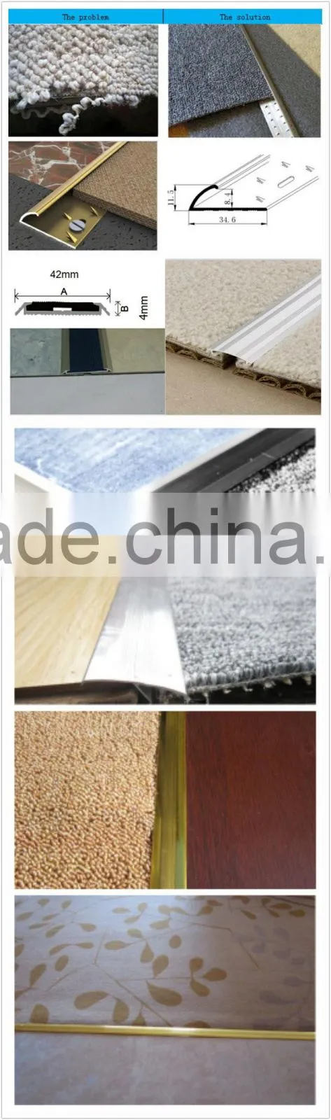 Sales Promotion carpet smooth edge cover strip