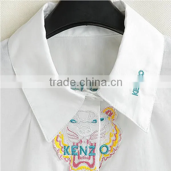 OEM white ladies formal skirt and blouse