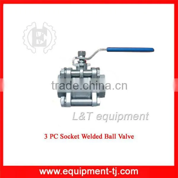 3 Pc Socket Weld Ball Valve