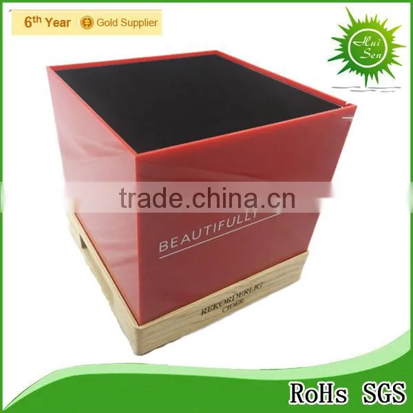 Wood logo display,wood sign display stand