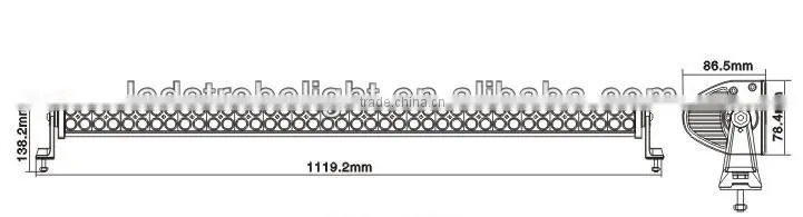 41.5 Inch LED Light Bar 240W LED Driving Light Bar , LED Offroad Light Bars