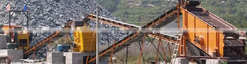 Complete stone crushing and screening equipment
