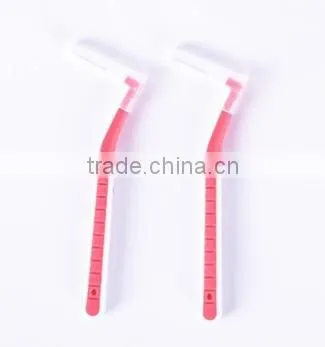Cheap and good quality interdental brush 2pcs per blister card