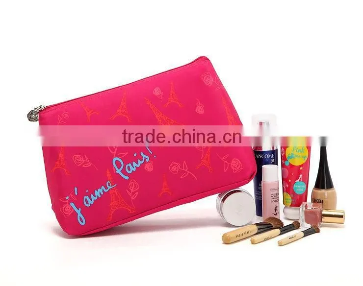 Popular Polyester Small Cosmetic bags with Compartments