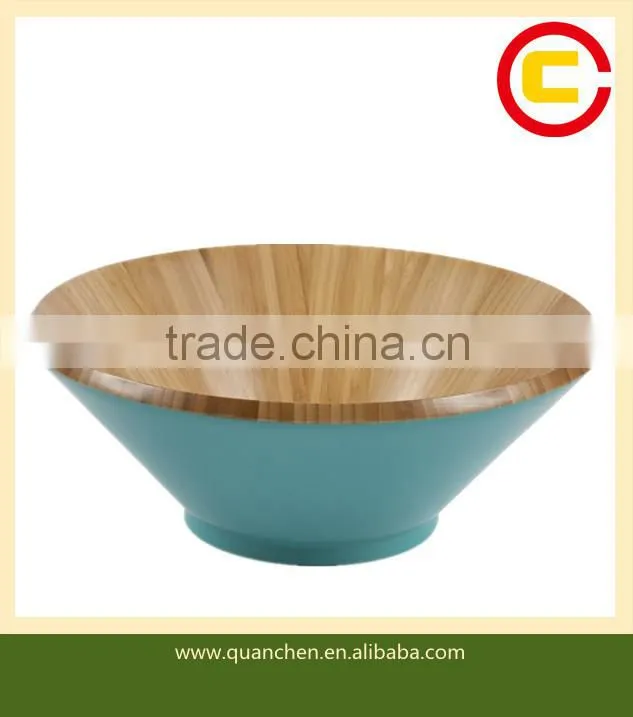 Bamboo salad bowl bamboo lacquered bowl