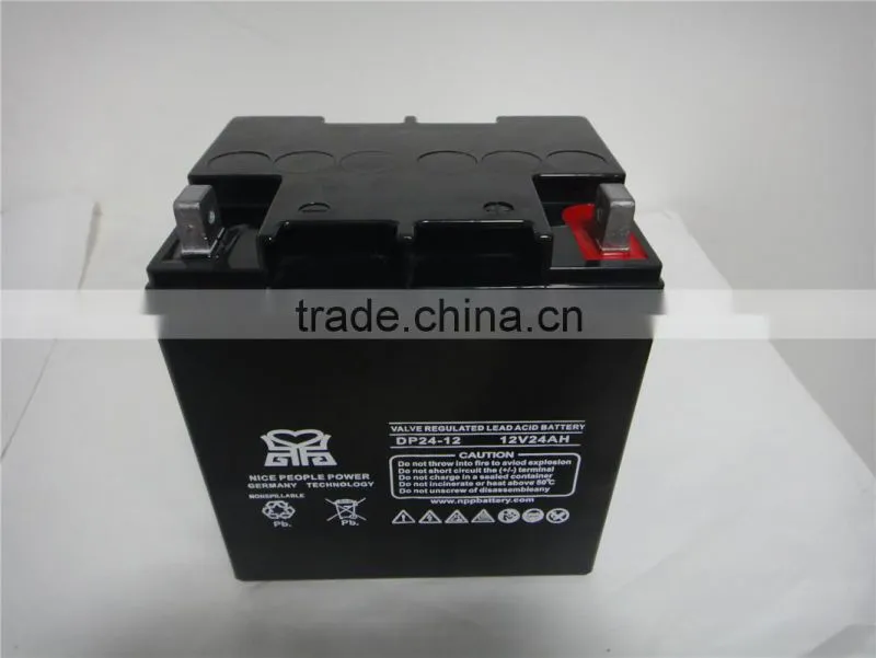 High quality Lead acid battery 12V24AH for solar system