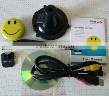 Smile Face Mini DV, HD Car DVR Camera Smile DV Hidden Camera + Sports HD Car DVR Web Camera