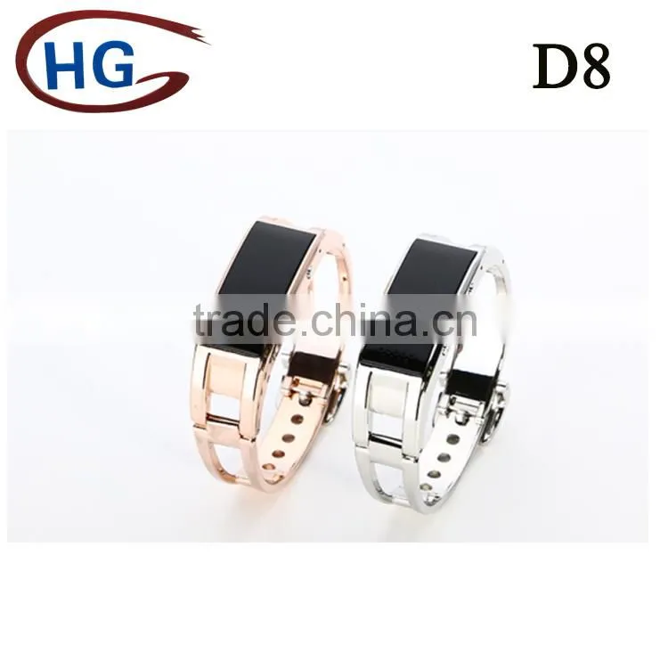 Latest model smart bracelet D8, metal bracelet Hot new product for 2015