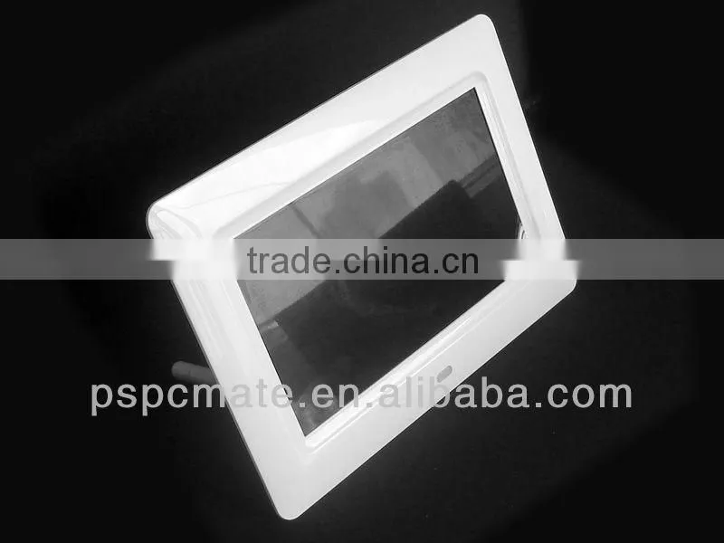 digital photo frame with clock Slideshow,Multi languages OSD,cheap price!