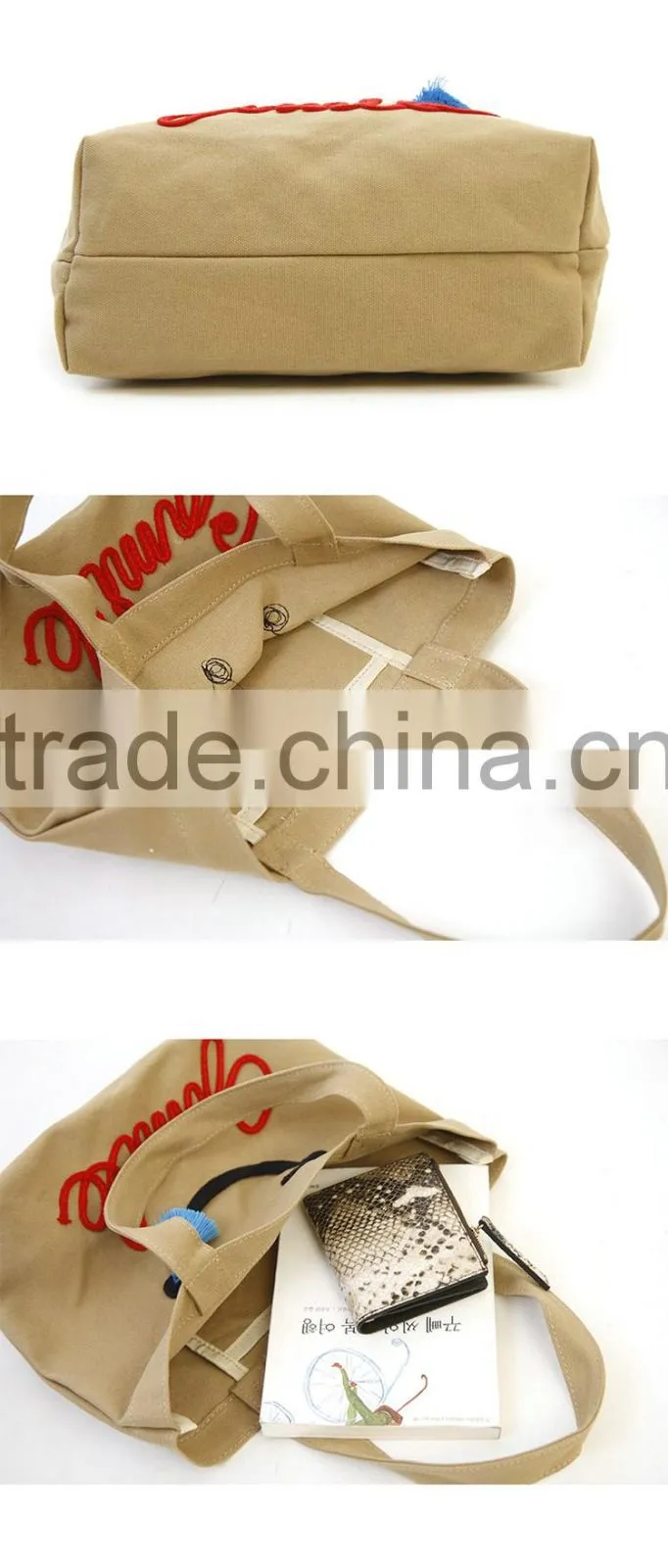 Most demanded products navy canvas tote bag import from china