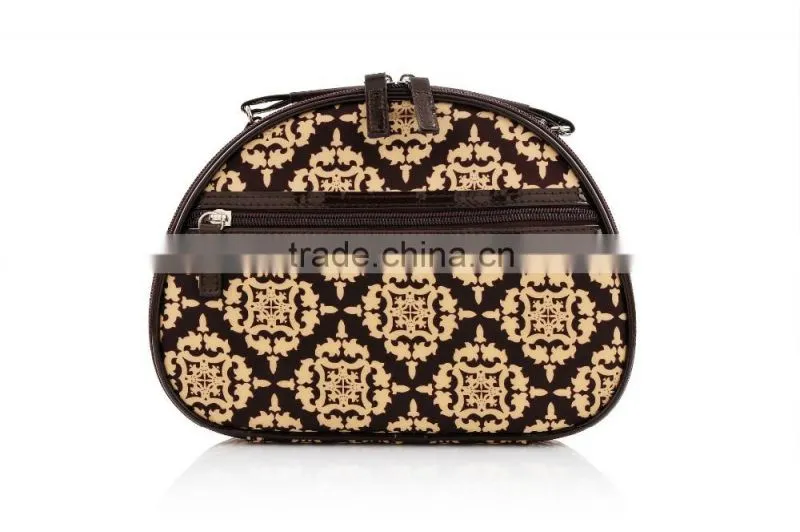 China makeup bags with handle vintage cosmetic bag round makeup box