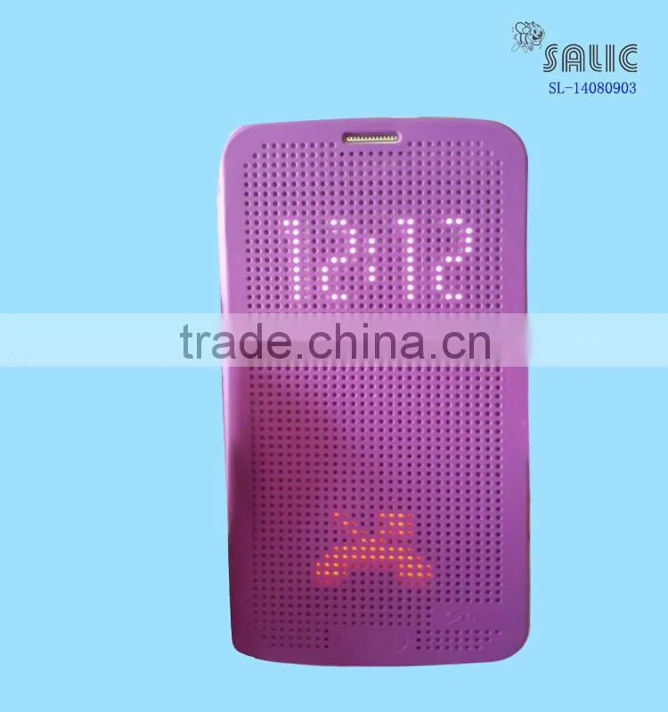 LED display Function flip phone case for HTC E8