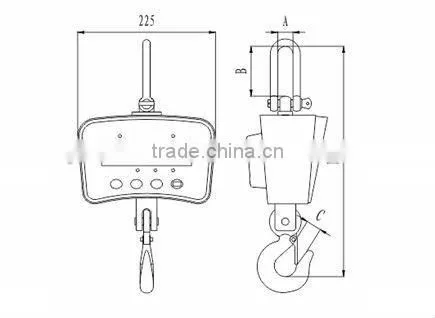 1T-10T crane scale/crane weight scale industries