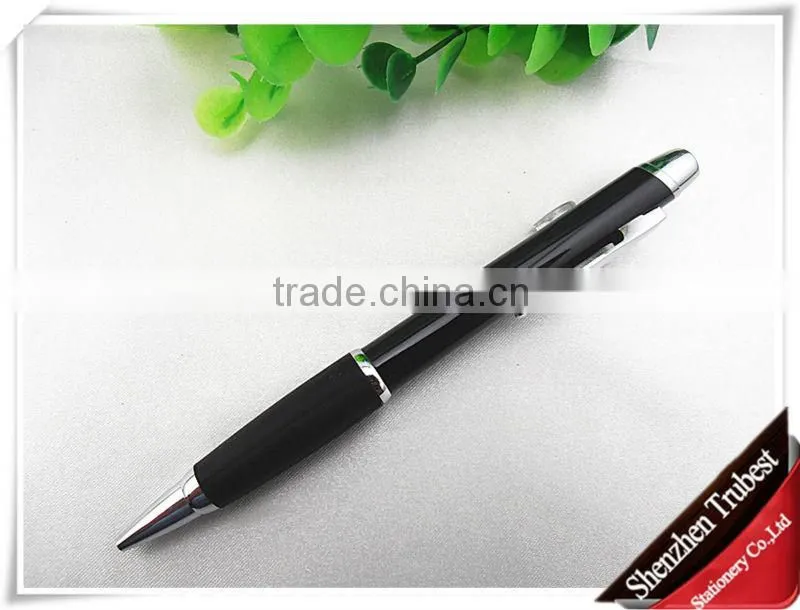 Metal ballpoint pen with Silicon rubber