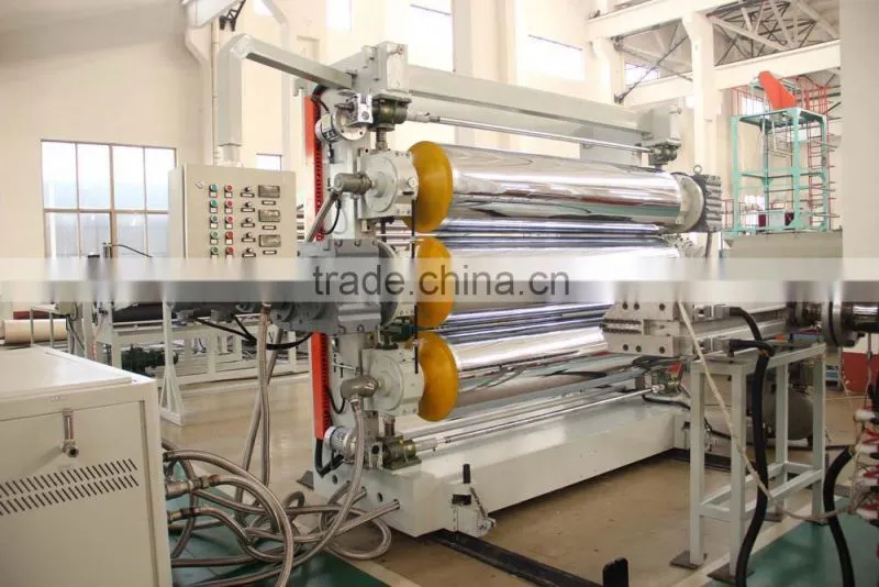 plastic soft PVC sheet extrusion machine