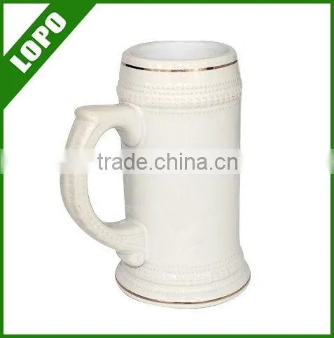 Sublimation mug/coated mug/22oz golden beer mug