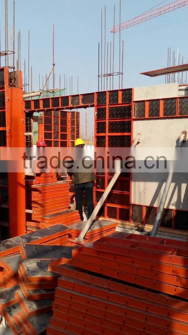 Construction painted plywood steel frame /euro form formwork panel