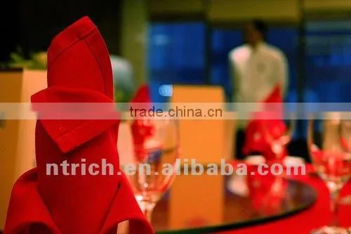 Ornate polyester table napkin for hotel and restaunt