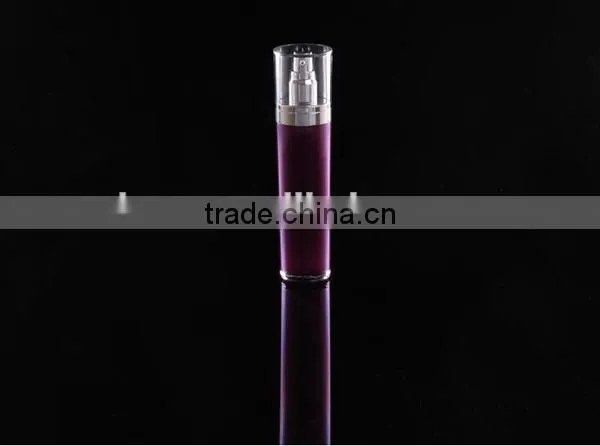 Hot sale aluminum cosmetic airless pump bottle for good quality