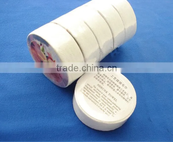 100% cotton compressed towel magic towel with your logo