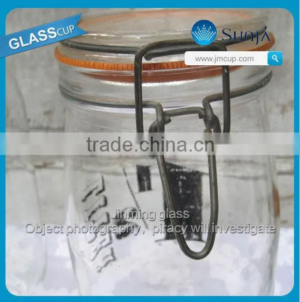 1000 ml glass mason jar with plastic tap