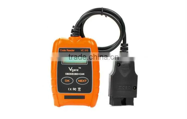 2015 New Arrival Vgate VC310 LCD Car Auto OBD2 OBDII EOBD Code Reader VC310 DIY Scanner