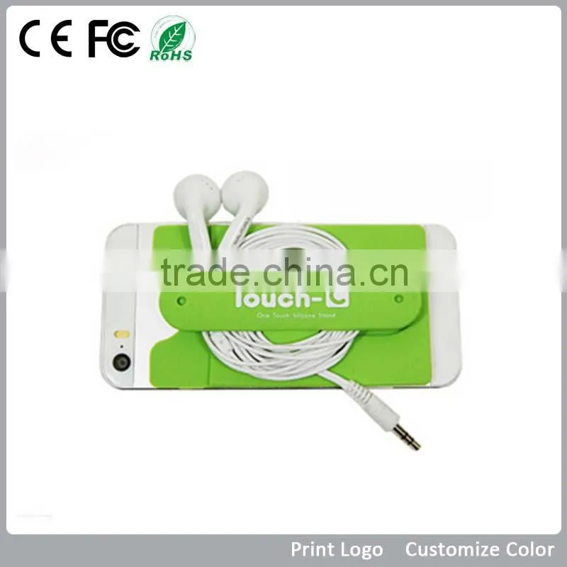 cell phone credit card holder, silicone mobile phone card holder, magnetic phone holder