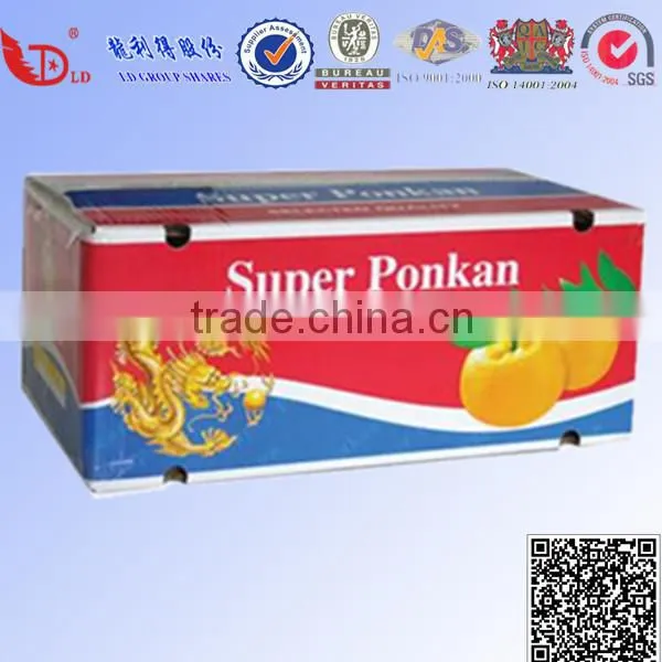 New design corrugated carton box for vegatable fruit packaging