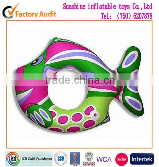 customized colorful Inflatable Swimming Ring for children