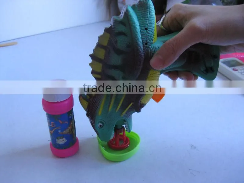 dinosaur model Plastic Bubble Gun For Kids