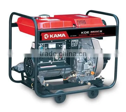 KAMA 5.75/6.5kva DC output Single phase small diesel generator open type