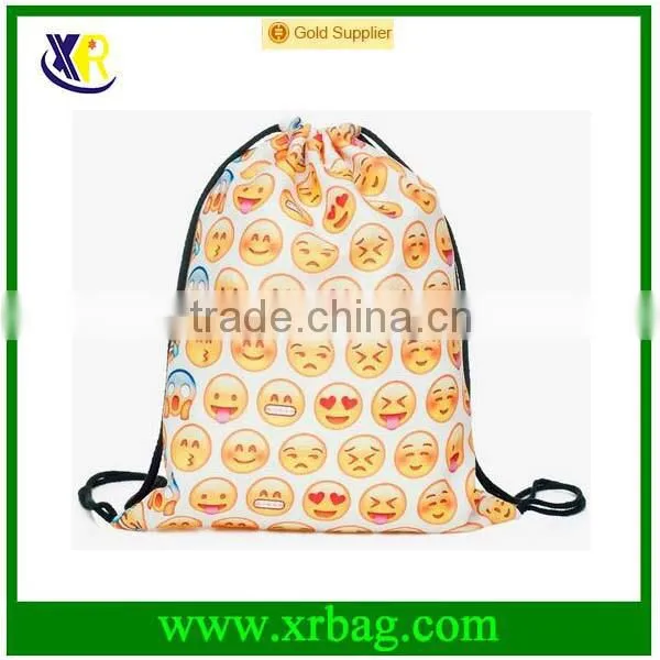 Student Daypacks Print Starry Sky Backpack Travel Drawstring Textile Bag