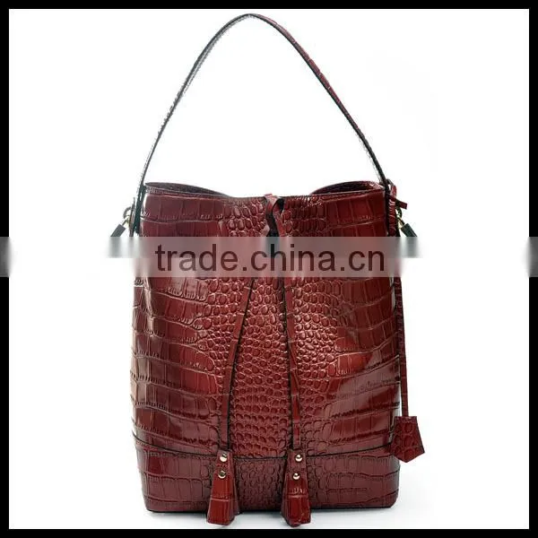 Korean Style fashion genuine leather handbag and tote bag for woman