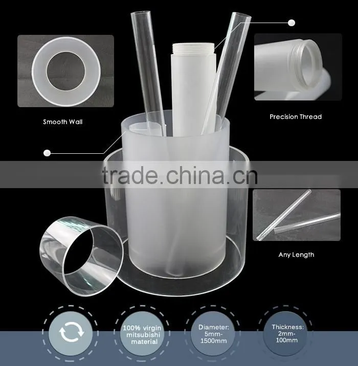 hollow threaded tube plastic tube pipe cutting