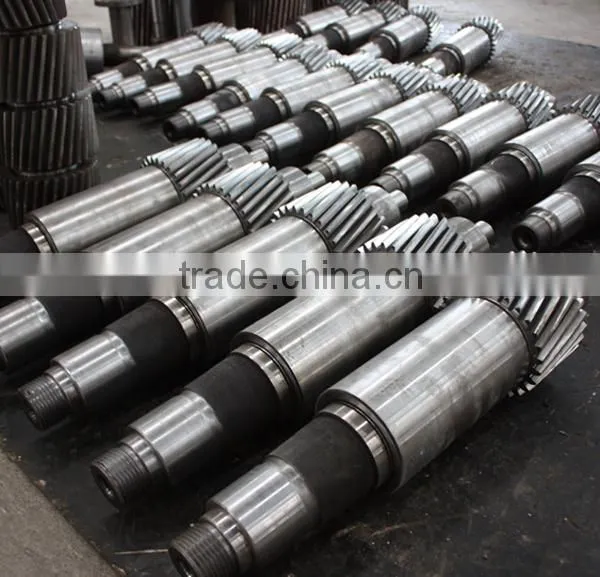 Hangji brand high quality spare parts gear shaft for rolling mill