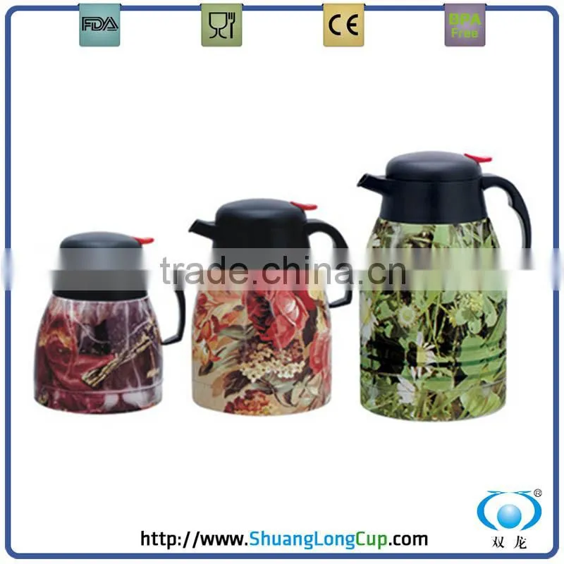 Full color print ss coffee and tea pots/vacuum coffee makers