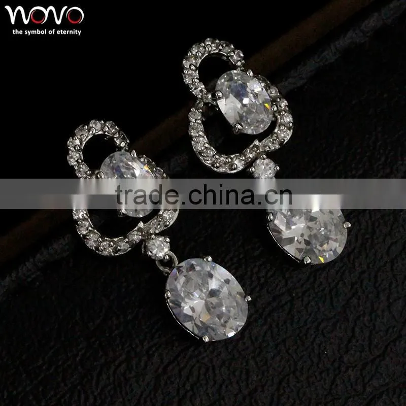 Long brass earrings pendant for woman like