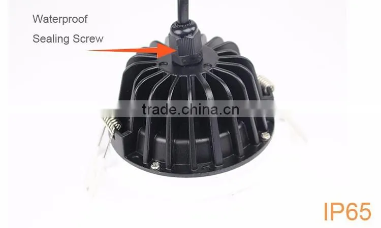 Recessed Round White CRI 80 IP65 CE SAA COB LED Downlight