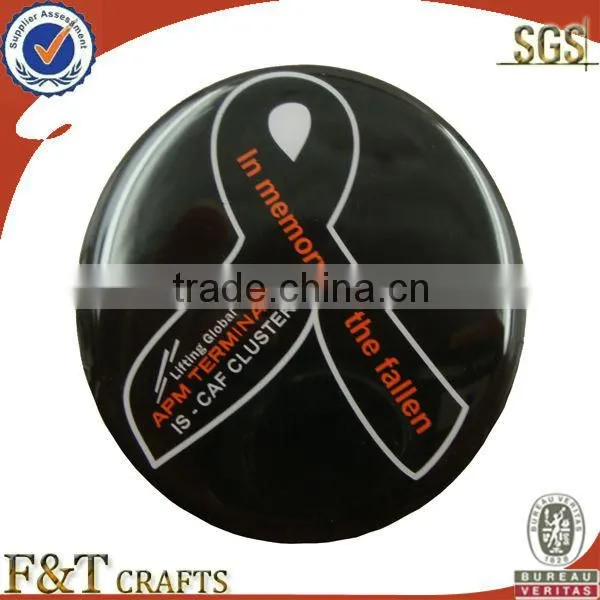 custom made cheap metal badge print