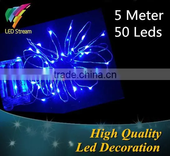5M 50 leds Green starry string lights
